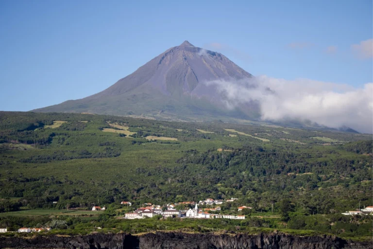 driving in pico island azores volcanic vineyard landscape